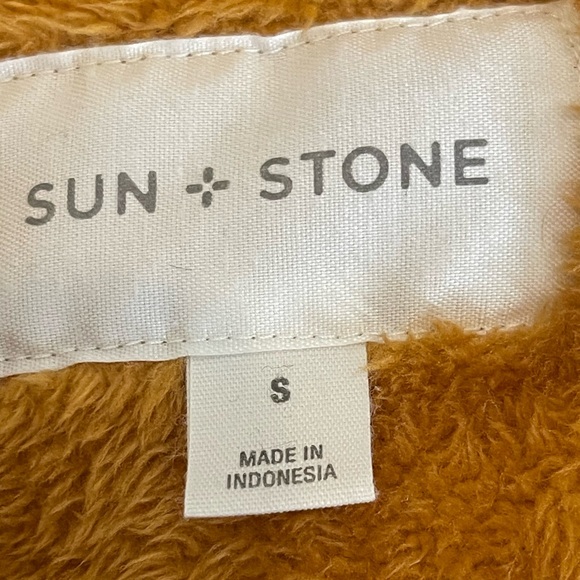 Sun + Stone Owen Wide Wale Corduroy Jacket Lined with Fur Pile, Size S - Picture 7 of 10